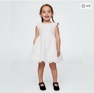 Gap White Eyelet Toddler Dress